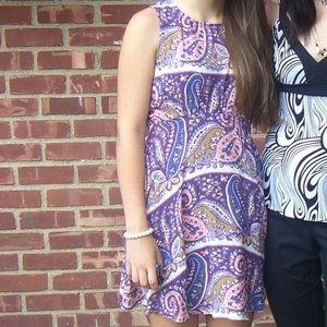 free people paisley mini dress